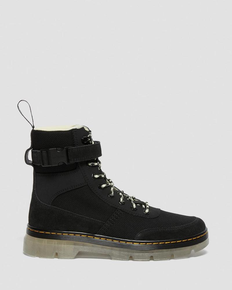 Dr Martens Combs Tech Iced Enkellaars Dames Zwart | NL 70XYU